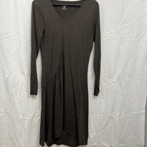 Horny Toad Brown Long Sleeve T-shirt Dress
